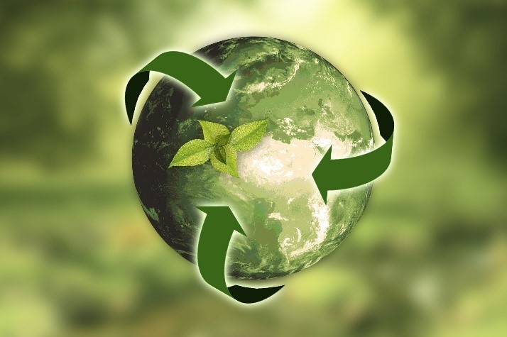 planeta em símbolo de sustentabilidade